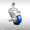 Service Caster 3.5 Inch SS Blue Polyurethane Swivel 12mm Threaded Stem Caster with Brake SCC-SSTS20S3514-PPUB-BLUE-TLB-M1215 - alternate 1